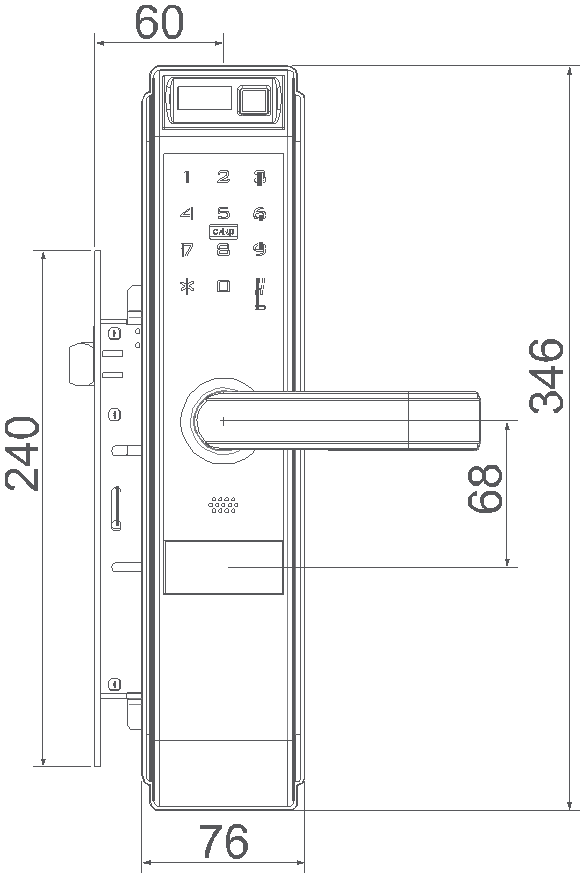 Khóa vân tay KVT-8.13.100