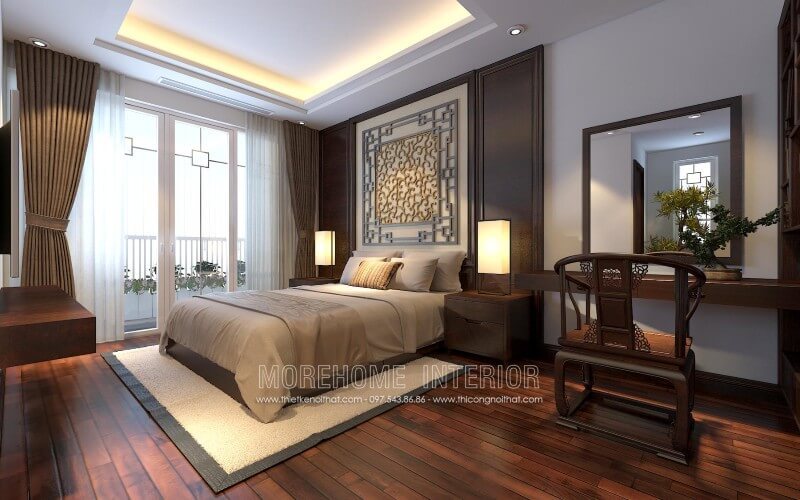 Gợi ý mẫu giường ngủ 2 người tại căn hộ chung cư, nhà phố phong cách hiện đại