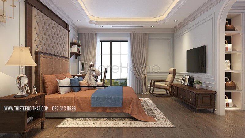 Gợi ý mẫu thiết kế giường ngủ đẹp cho phòng ngủ bố mẹ