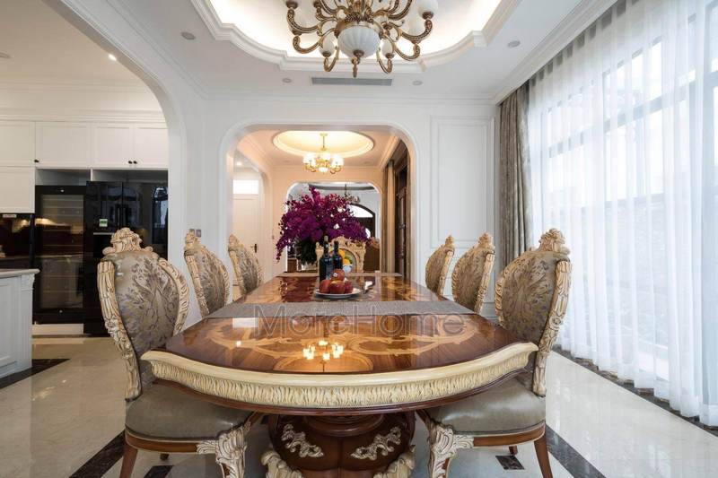 Thiết kế nội thất phòng ăn tân cổ điển