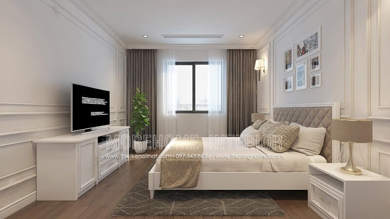 Tạo điểm nhấn ấn tượng cho phòng ngủ chung cư với mẫu giường ngủ hiện đại bọc da cao cấp đầu giường