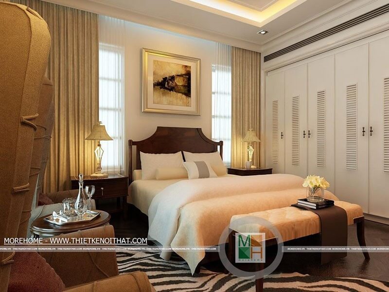 Thiết kế nội thất phòng ngủ sang trọng