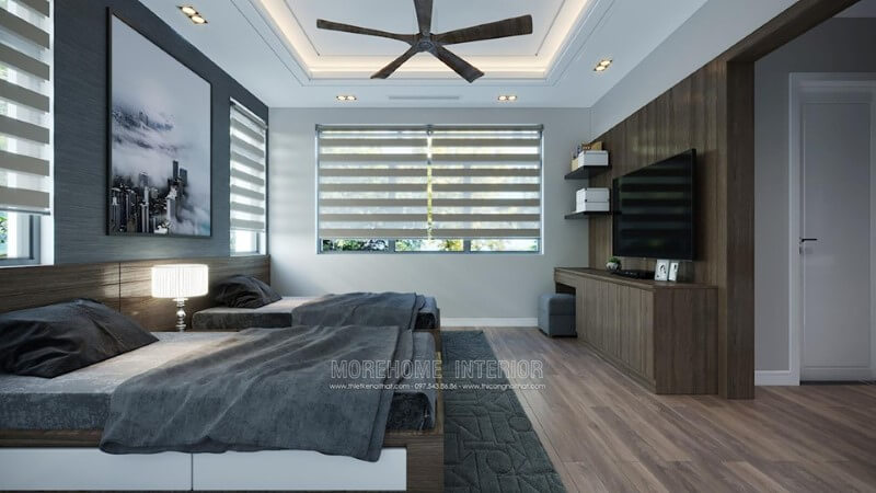 Giường ngủ gỗ hiện đại Giường ngủ gỗ hiện đại