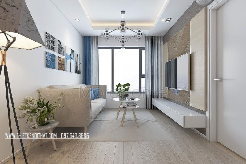 Thiết kế nội thất phòng khách chung cư phong cách hiện đại