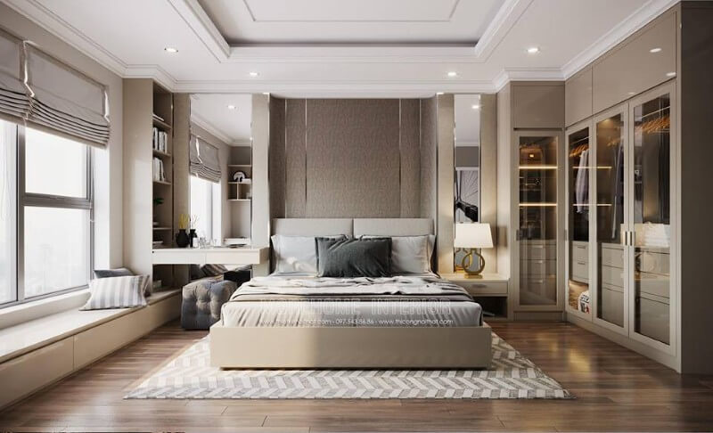 Giường ngủ gỗ hiện đại Giường ngủ gỗ hiện đại