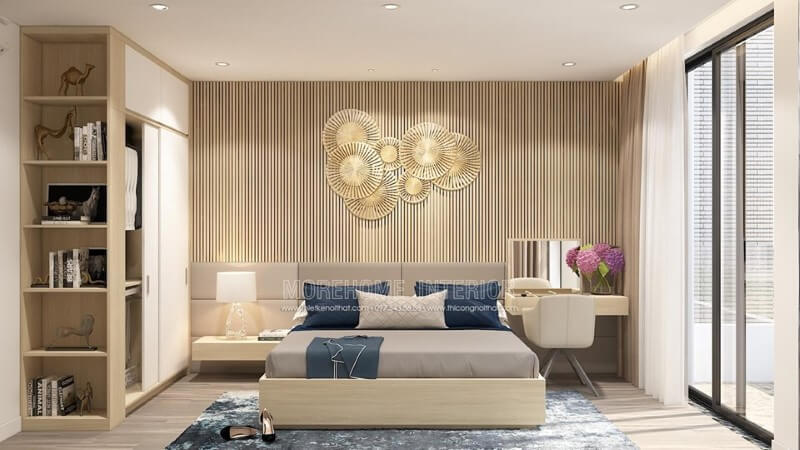 Giường ngủ gỗ hiện đại Giường ngủ gỗ hiện đại