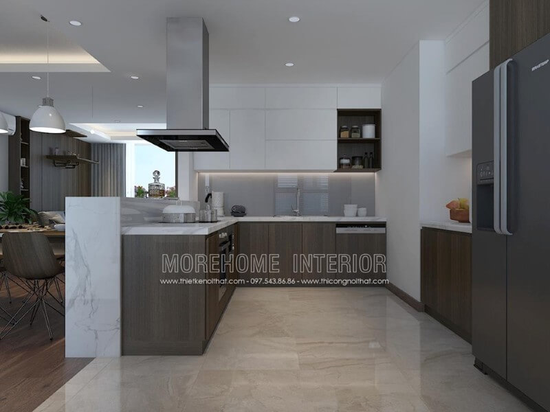 Màu ghi luôn là màu sắc được nhiều gia chủ lựa chọn cho đồ nội thất vì sự sang trọng phù hợp với xu thế hiện đại. Kính ốp bếp cũng là món đồ nội thất như thế. Kính ốp bếp đẹp