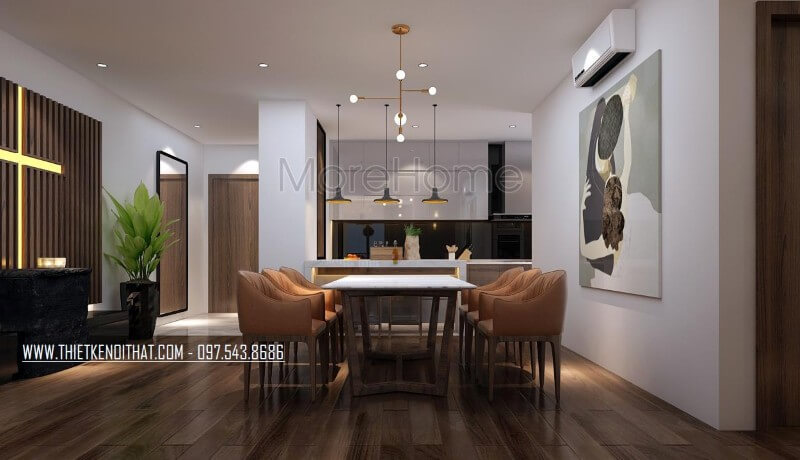 Hiện lên sáng bóng và cao cấp là những gì bạn có thể cảm nhận được khi căn bếp sử dụng kính ốp màu đen cao cấp của MoreGlass Kính ốp bếp đẹp