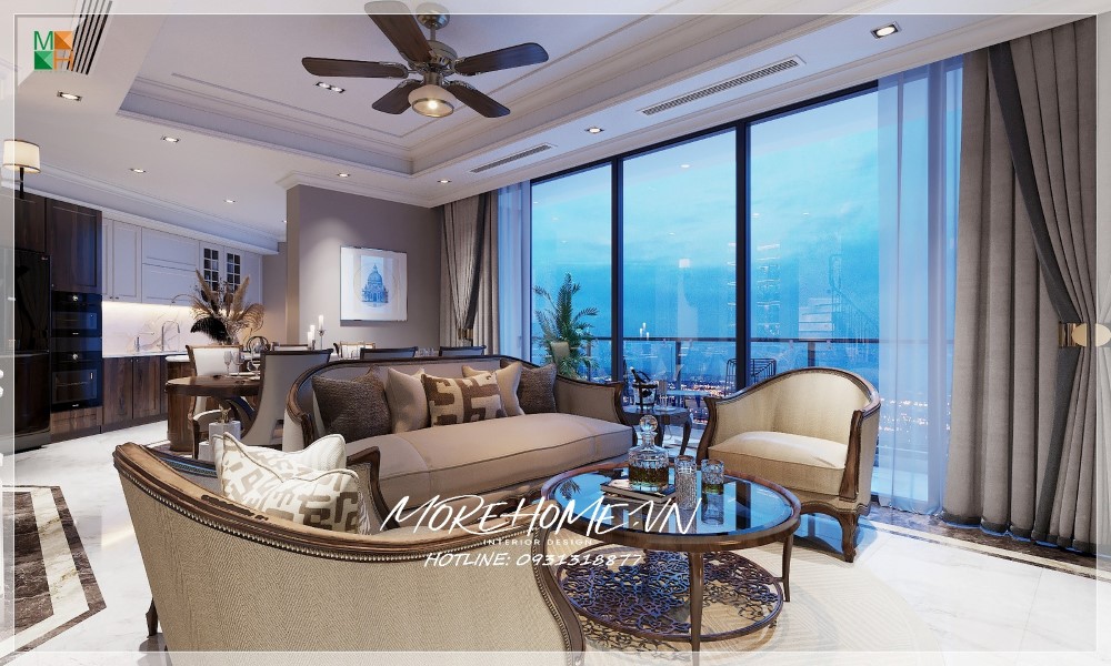 Thiết kế thi công nội thất chung cư T&T Capella