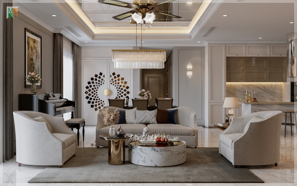 Những lưu ý khi thiết kế thi công nội thất chung cư Heritage West Lake Âu Cơ Hà Nội
