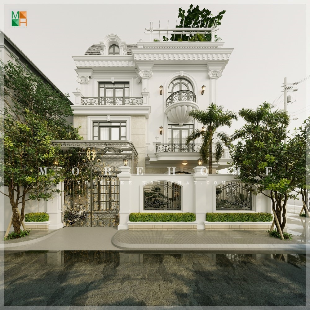 Cửa sổ biệt thự tân cổ điển