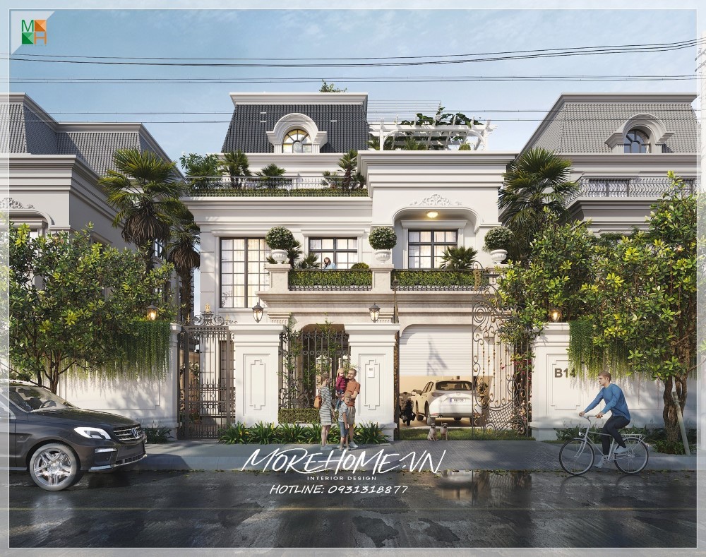 Cổng biệt thự tân cổ điển