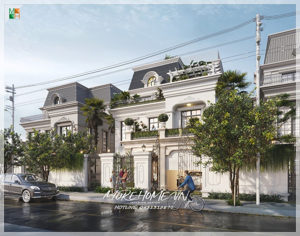 Cổng biệt thự tân cổ điển