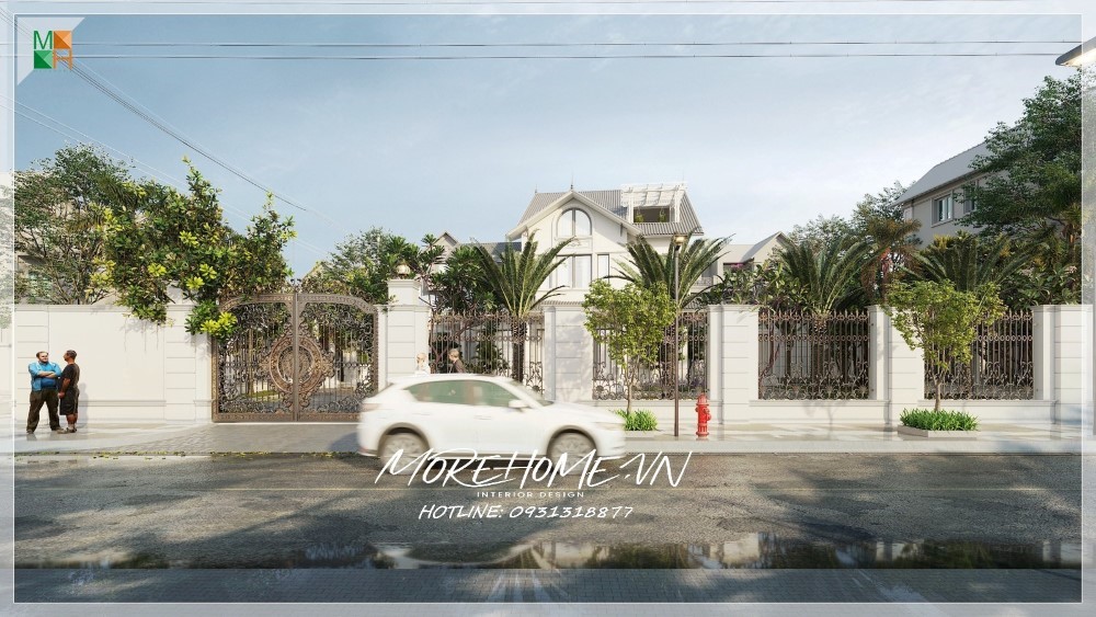 Thiết kế hàng rào biệt thự tân cổ điển