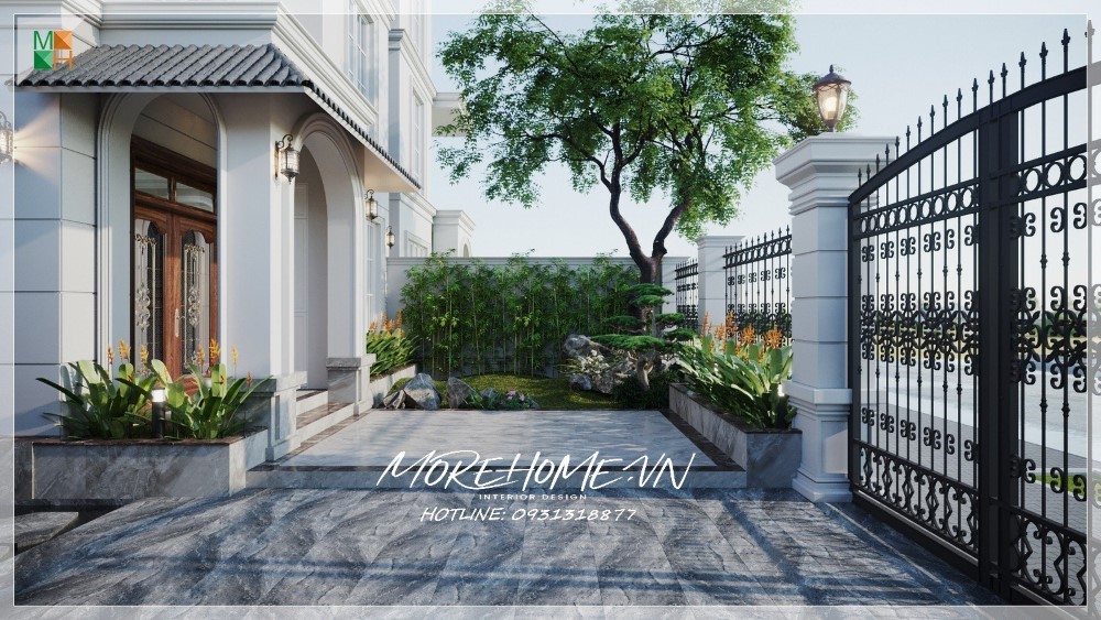 Cửa chính biệt thự tân cổ điển
