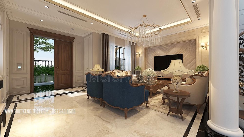 Cửa chính biệt thự tân cổ điển