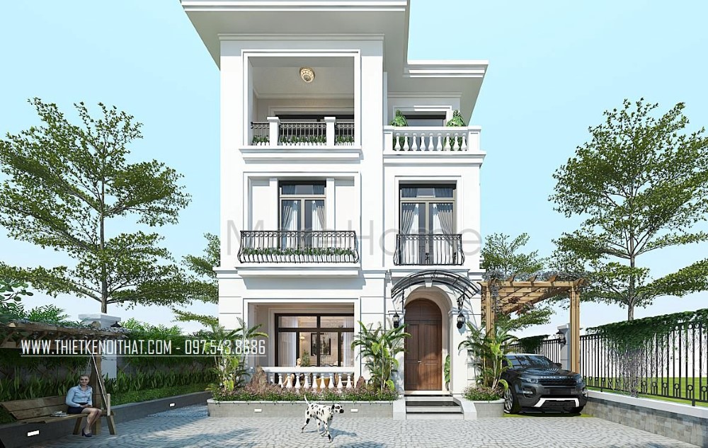 Cửa chính biệt thự tân cổ điển