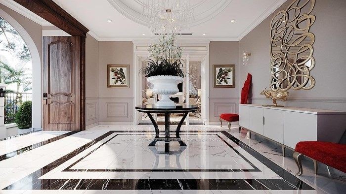 Cửa chính biệt thự tân cổ điển