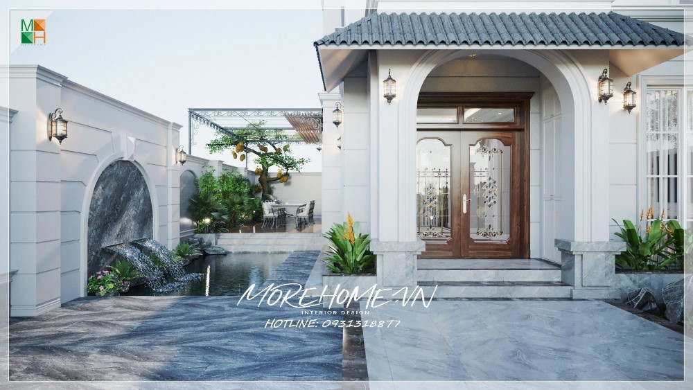 Cửa chính biệt thự tân cổ điển