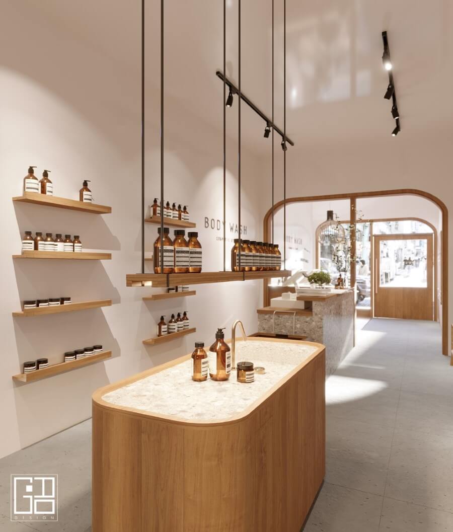 Thiết kế thi công shop mỹ phẩm