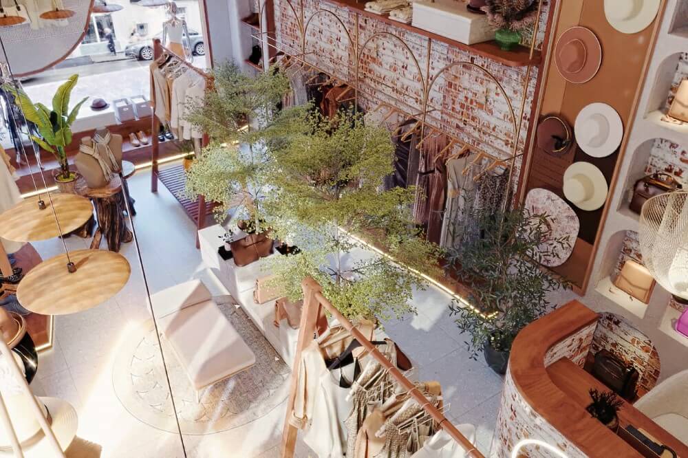 Thi công shop thời trang