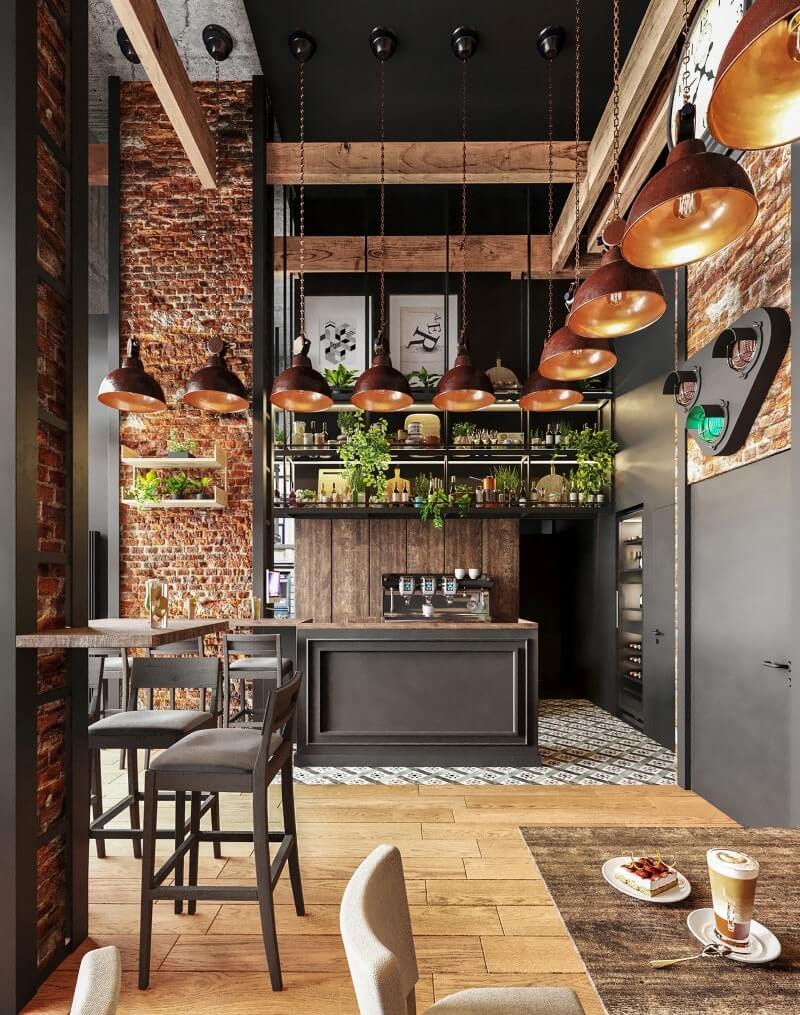 Thiết kế thi công quán cafe nhỏ, đẹp