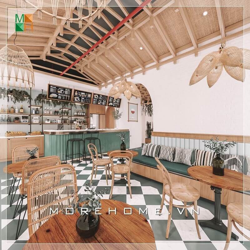 Thiết kế thi công quán cafe nhỏ, đẹp