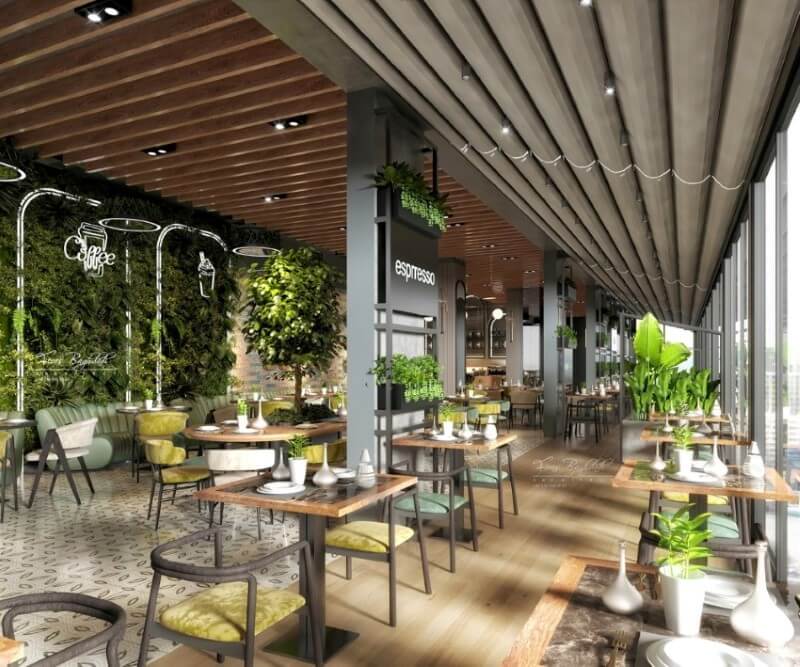 Thiết kế thi công quán cafe nhỏ, đẹp