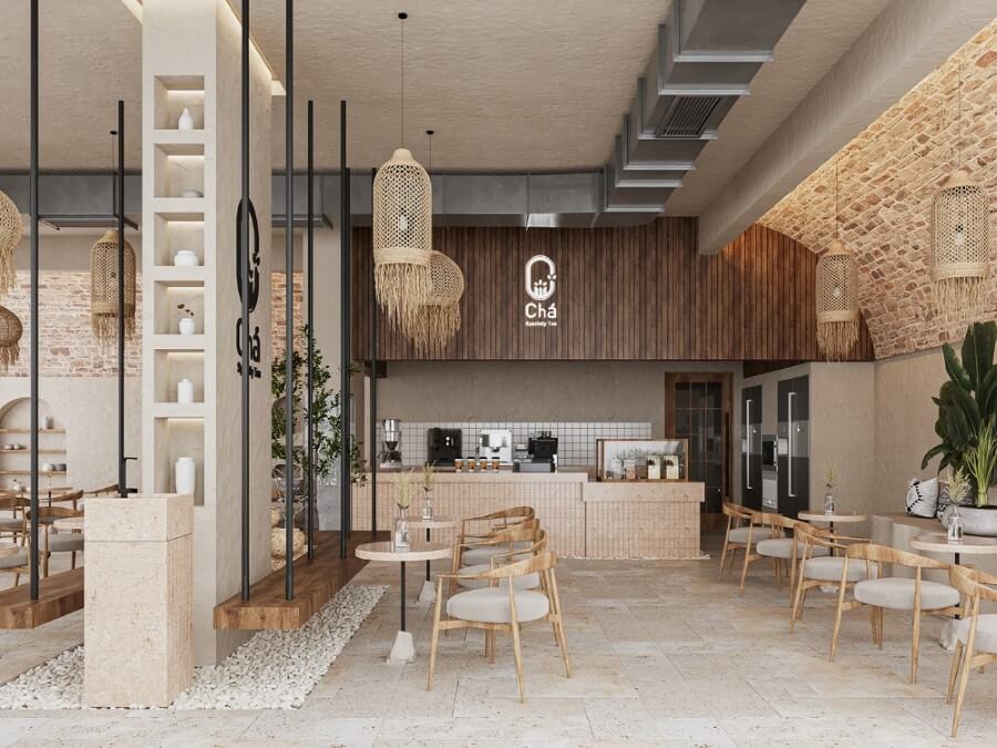 Thiết kế thi công quán cafe nhỏ, đẹp