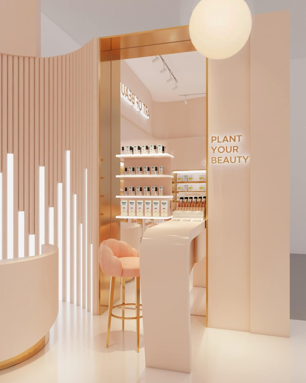 Thiết kế thi công shop mỹ phẩm