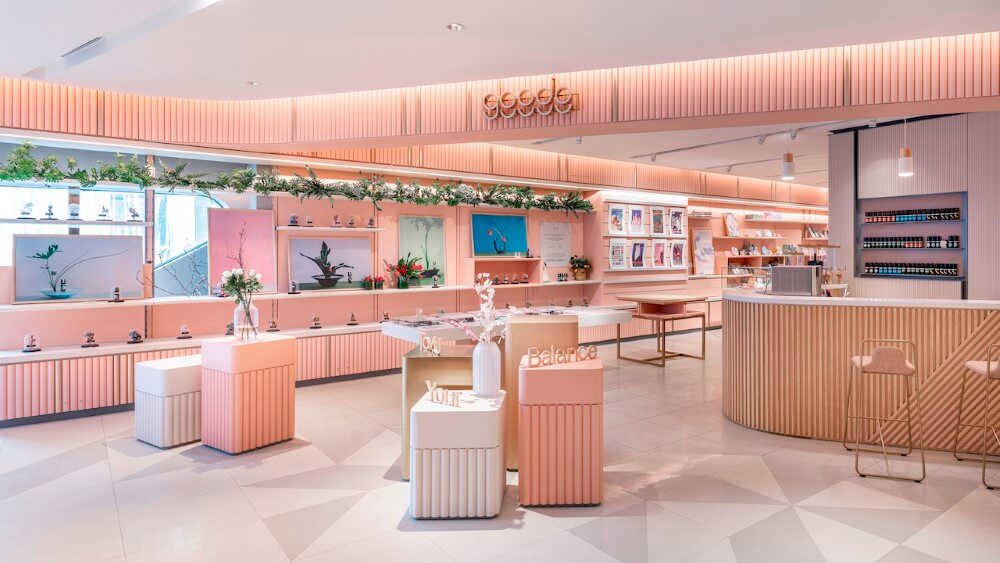 Thiết kế thi công shop mỹ phẩm
