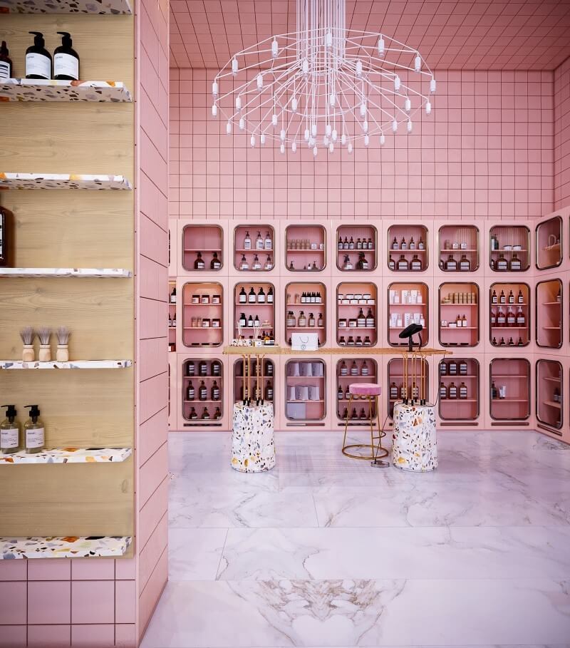 Thiết kế thi công shop mỹ phẩm