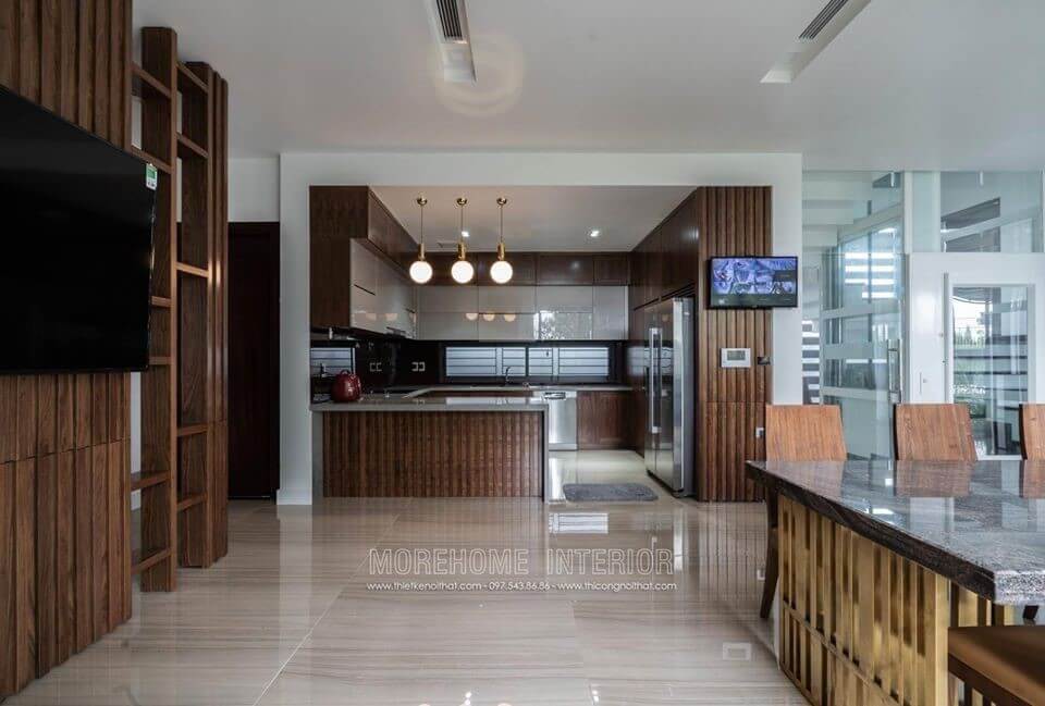Thi công bếp hiện đại
