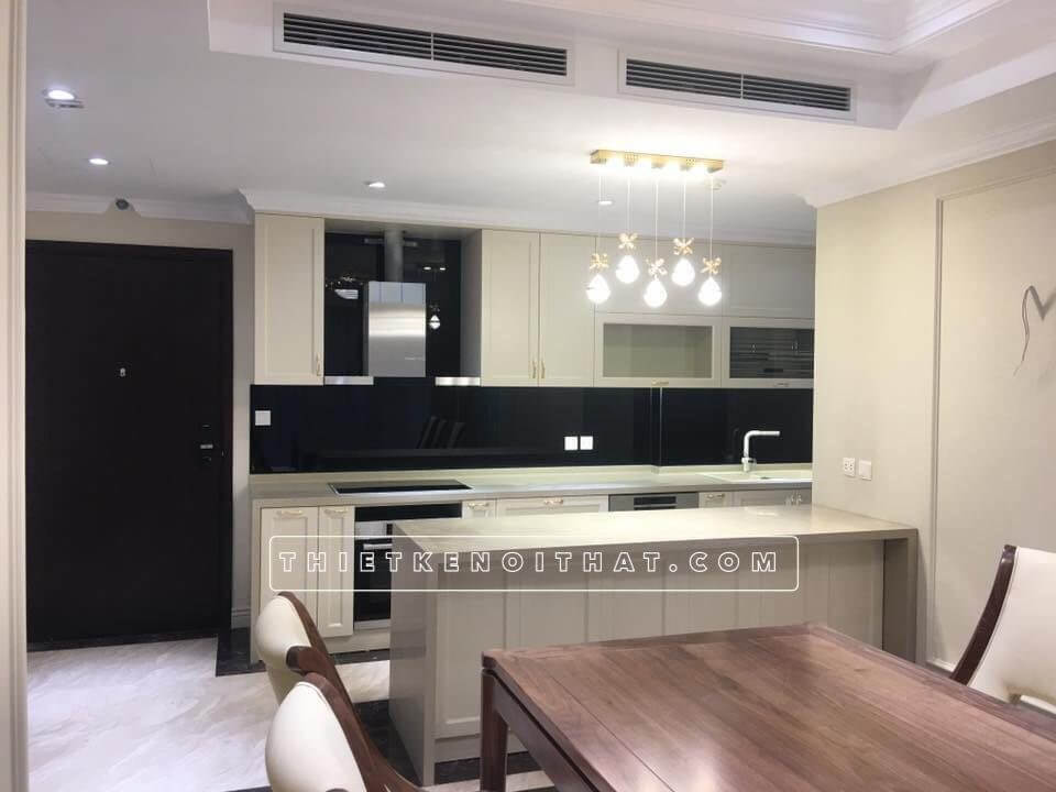 Thi công kính bếp