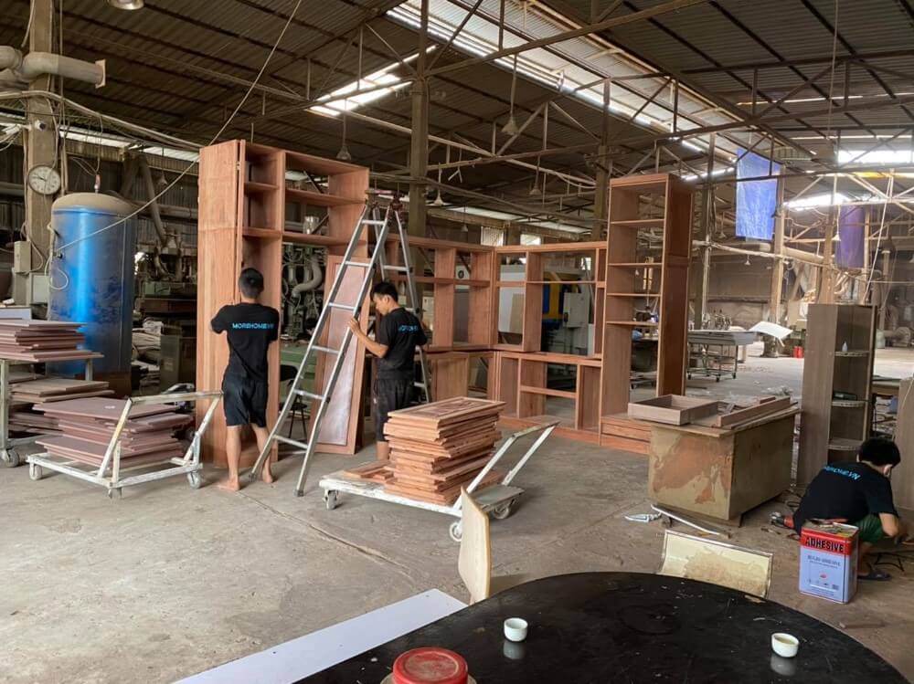 Thi công kệ gỗ