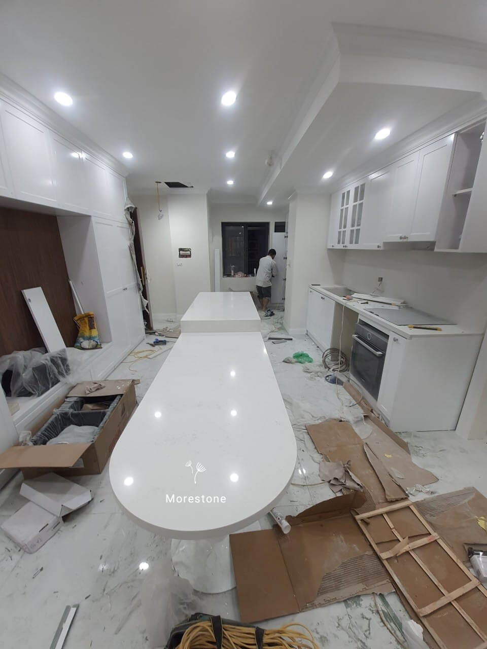 Thi công đá bàn bếp Thi công đá bàn bếp