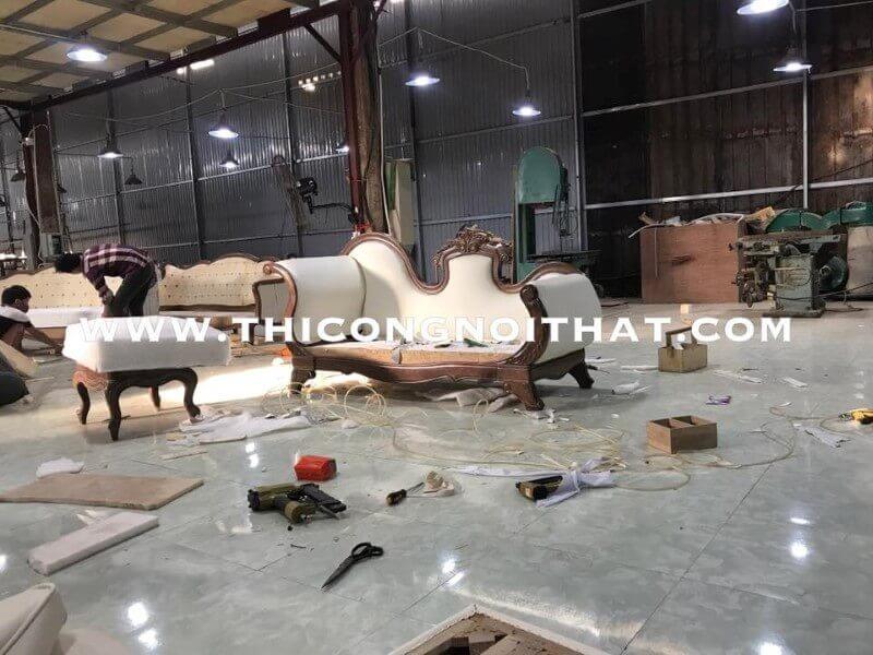 Thi công ghế sofa