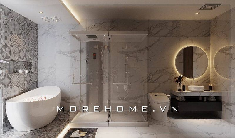 Thi công vách kính tắm và những lợi ích tuyệt vời của vách kính tắm mang lại