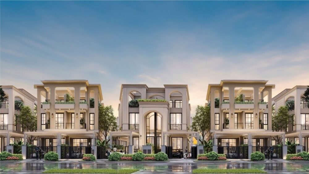 Thiết kế biệt thự song lập tân cổ điển