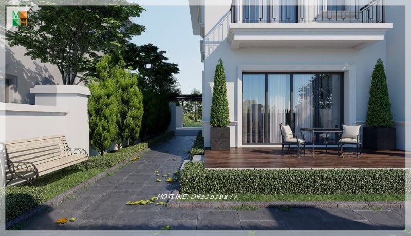 Thiết kế biệt thự song lập tân cổ điển