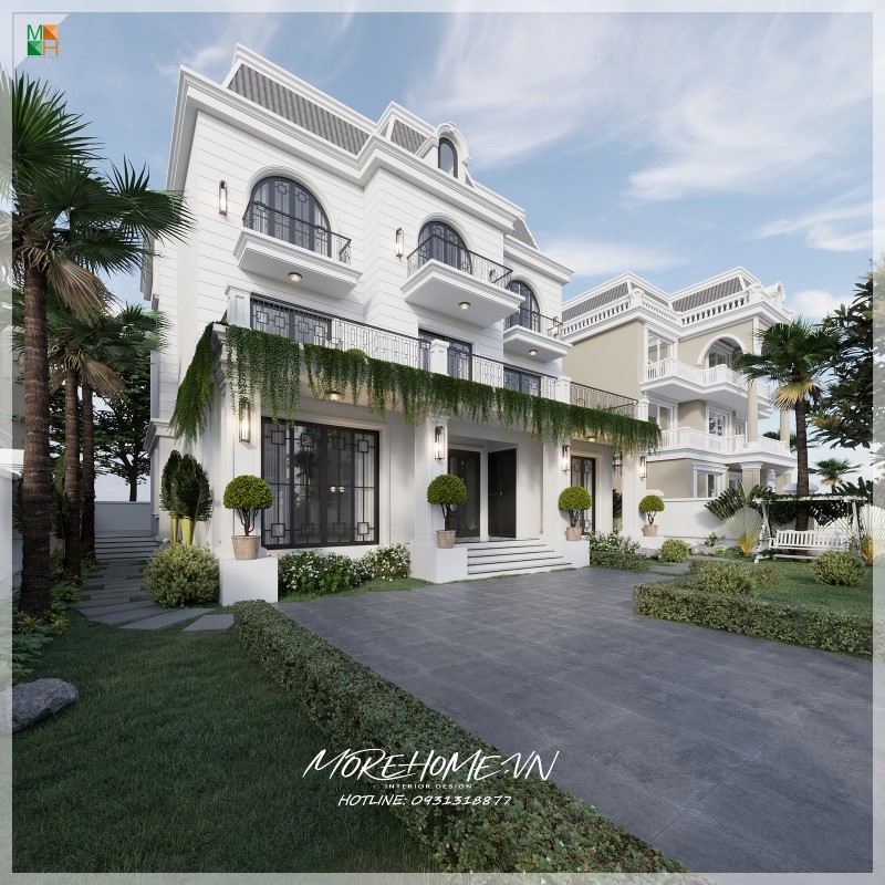 Biệt thự tân cổ điển đơn giản
