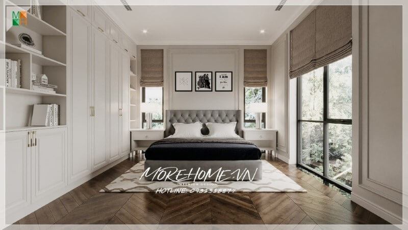 Thiết kế biệt thự tân cổ điển mái bằng