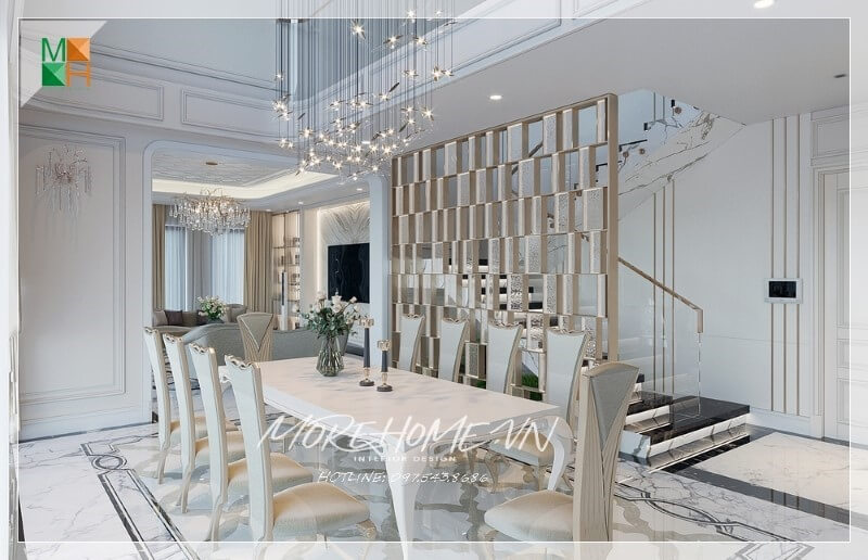 Thiết kế biệt thự tân cổ điển mái bằng