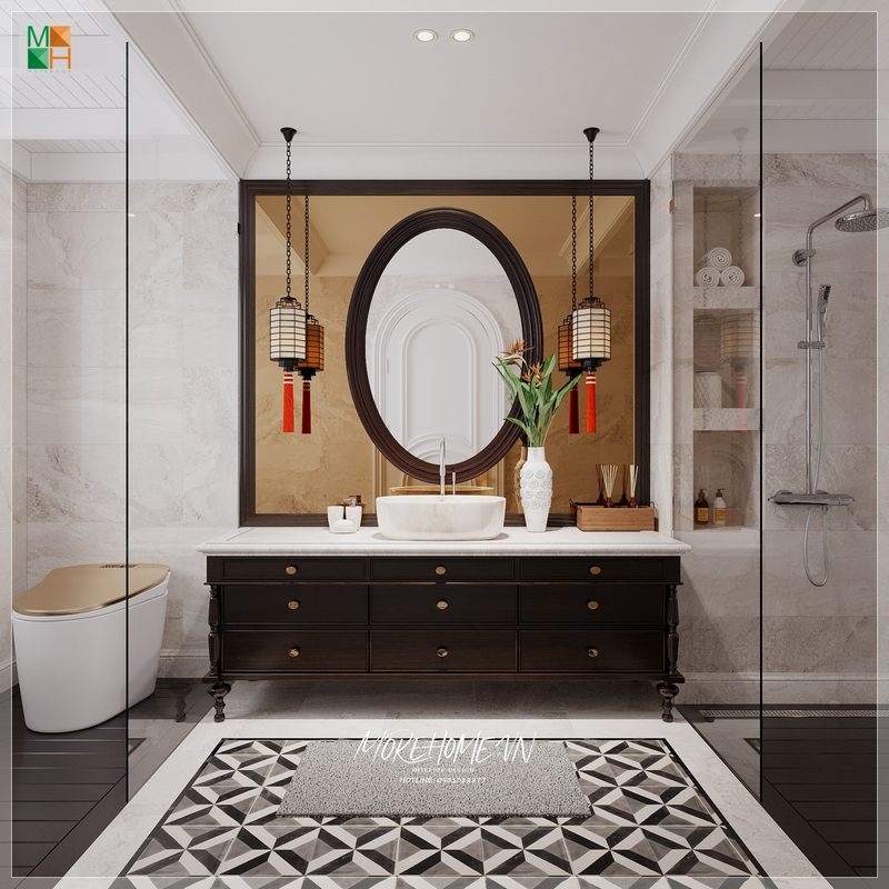 Thi công bàn đá lavabo