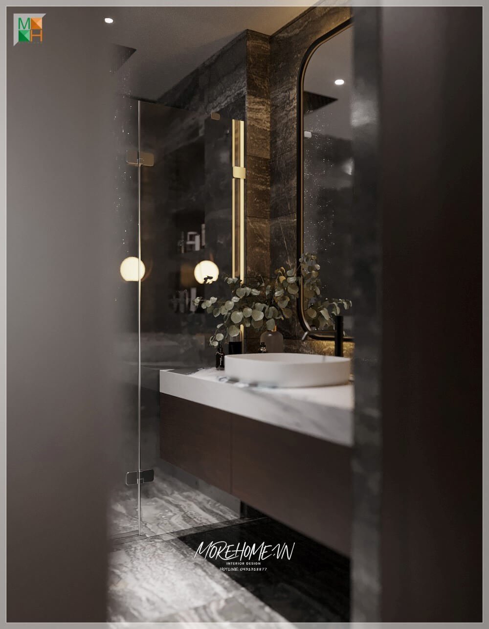 Thiết kế thi công tủ lavabo