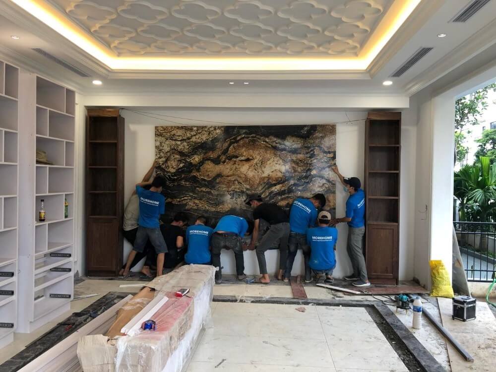 Thi công đá ốp lát