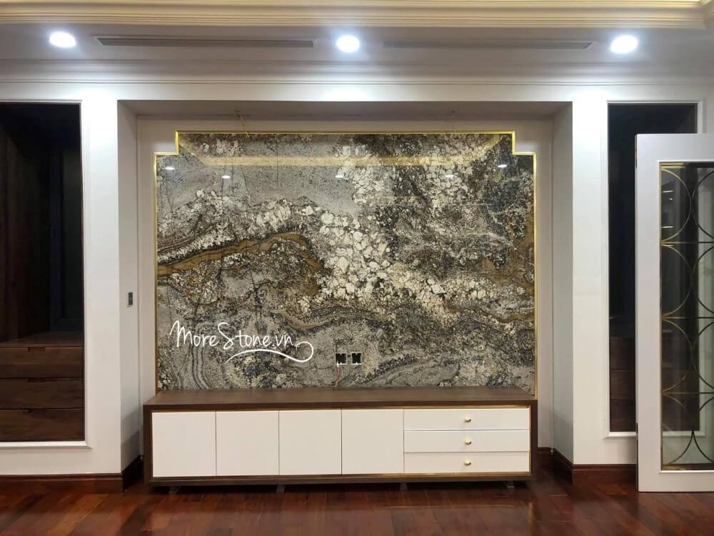 Thi công đá ốp tường
