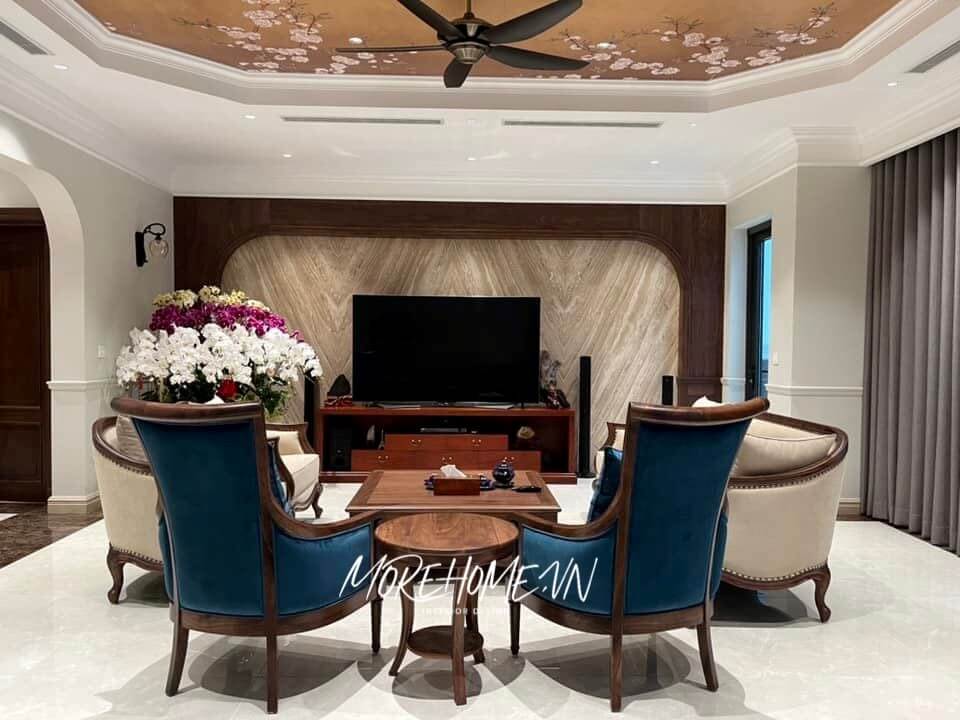 Thi công đá ốp tường