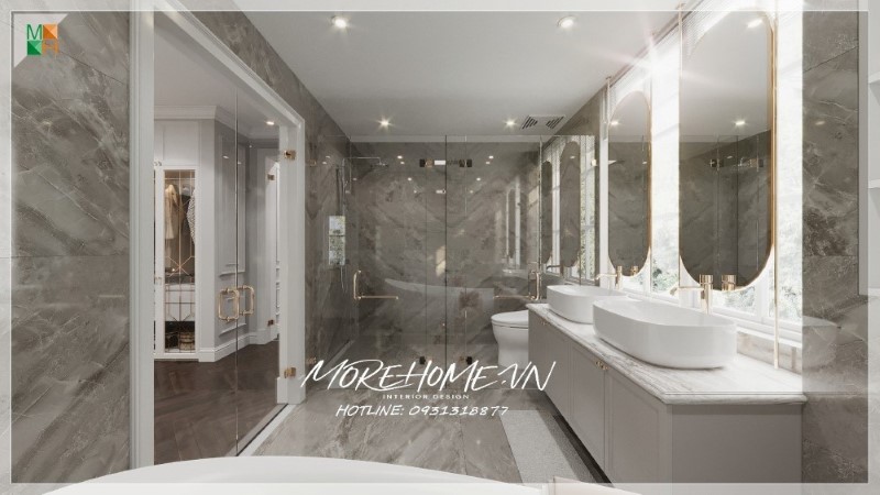 Thiết kế biệt thự sân vườn tân cổ điển