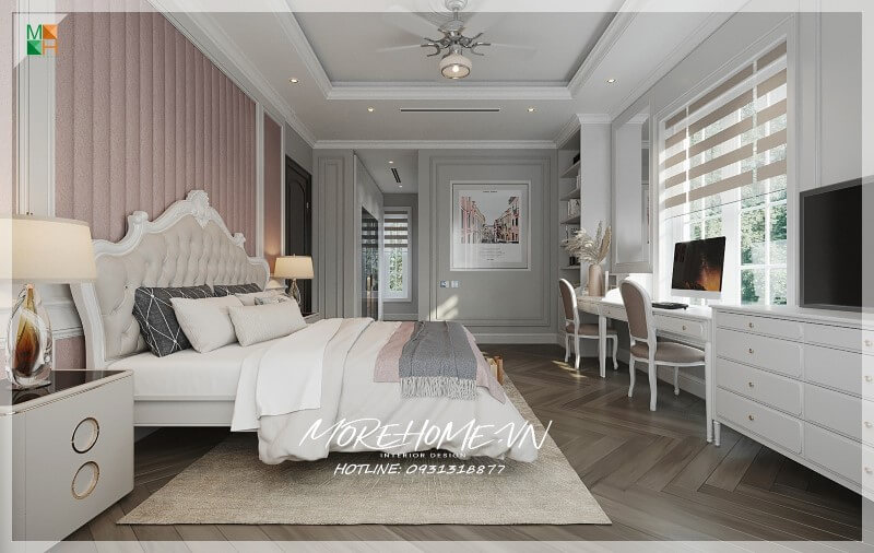 Thiết kế biệt thự tân cổ điển 2 mặt tiền